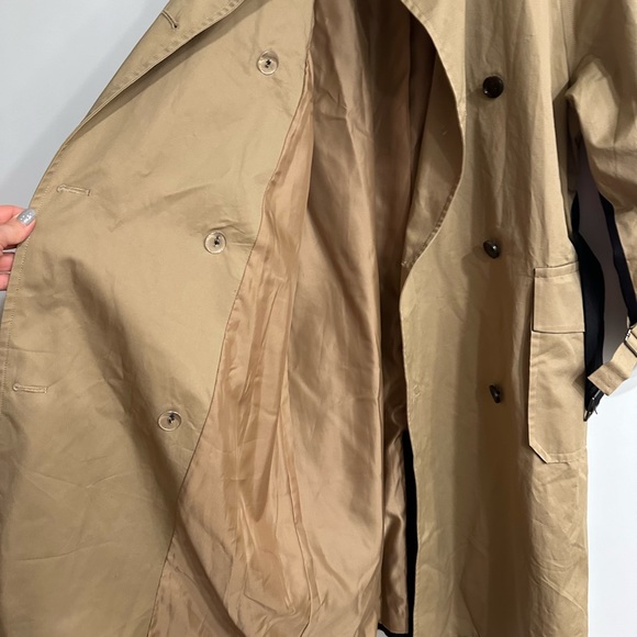 OROTON 2-COLOUR TRENCH COAT OVERSIZED - Picture 12 of 15